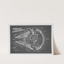 Load image into Gallery viewer, Millennium Falcon Patent Art Print