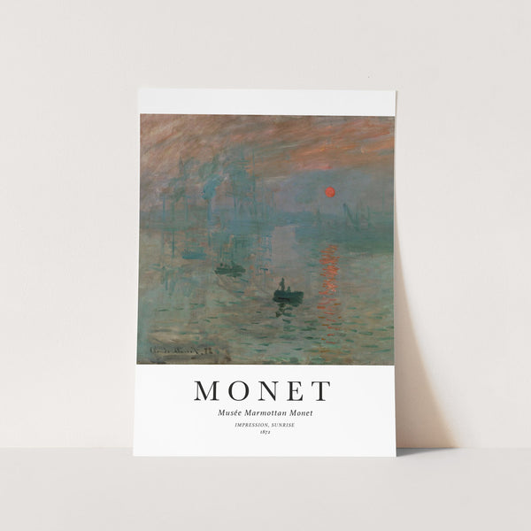 Monet Impression Sunrise Art Print