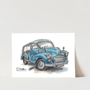 Morris Minor Estate Art Print