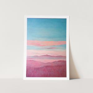 Mountain Forest Art Print