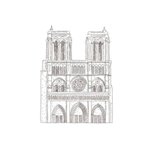 Load image into Gallery viewer, Notre-Dame de Paris France Landmark Travel Art Print