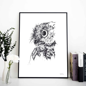 Owl by JMB Art Print