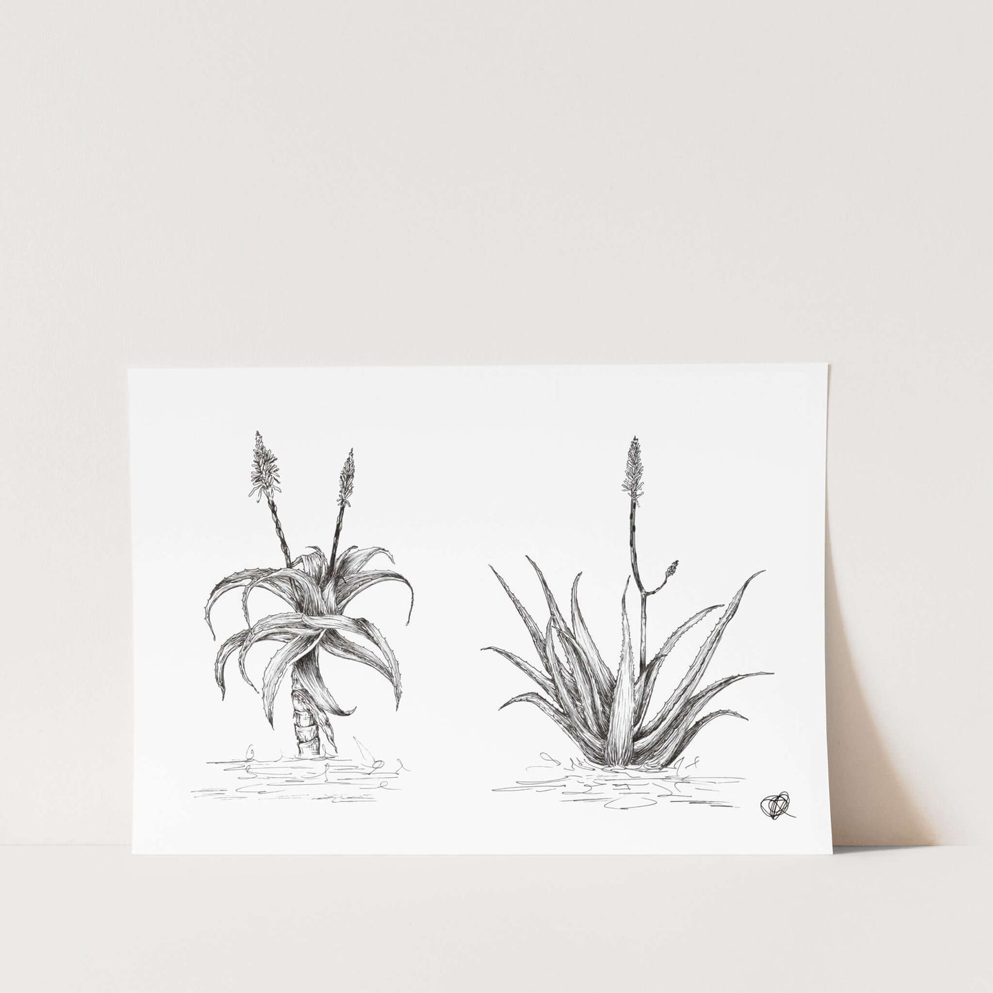 Aloe Pair by Jenna Art Print