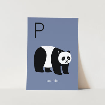 P for Panda Alphabet Art Print