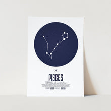 Load image into Gallery viewer, Pisces Star Sign Art Print