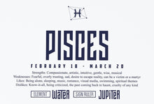 Load image into Gallery viewer, Pisces Star Sign Art Print