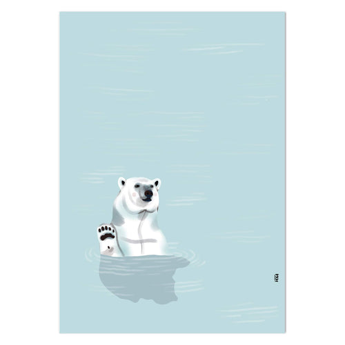 Polar Bear by Curious Nonsense Art Print