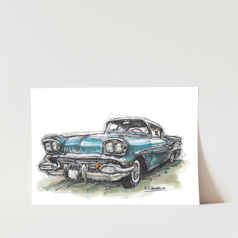 Pontiac Bonneville Car Art Print