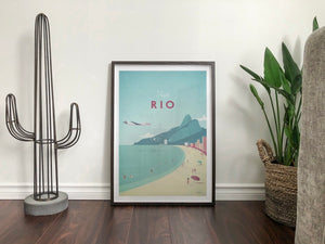 Rio Art Print black frame