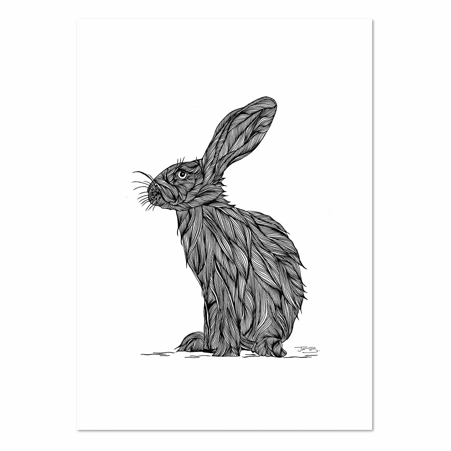 Rabbit by JMB Art Print