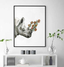 Load image into Gallery viewer, Rhino by Mareli Art Print