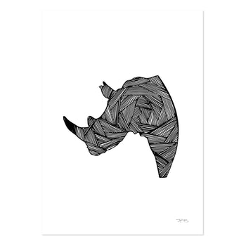 Rhino by JMB Art Print