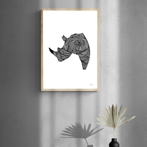 Rhino by JMB Art Print