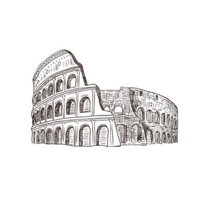 Rome Italy Landmark Travel Art Print