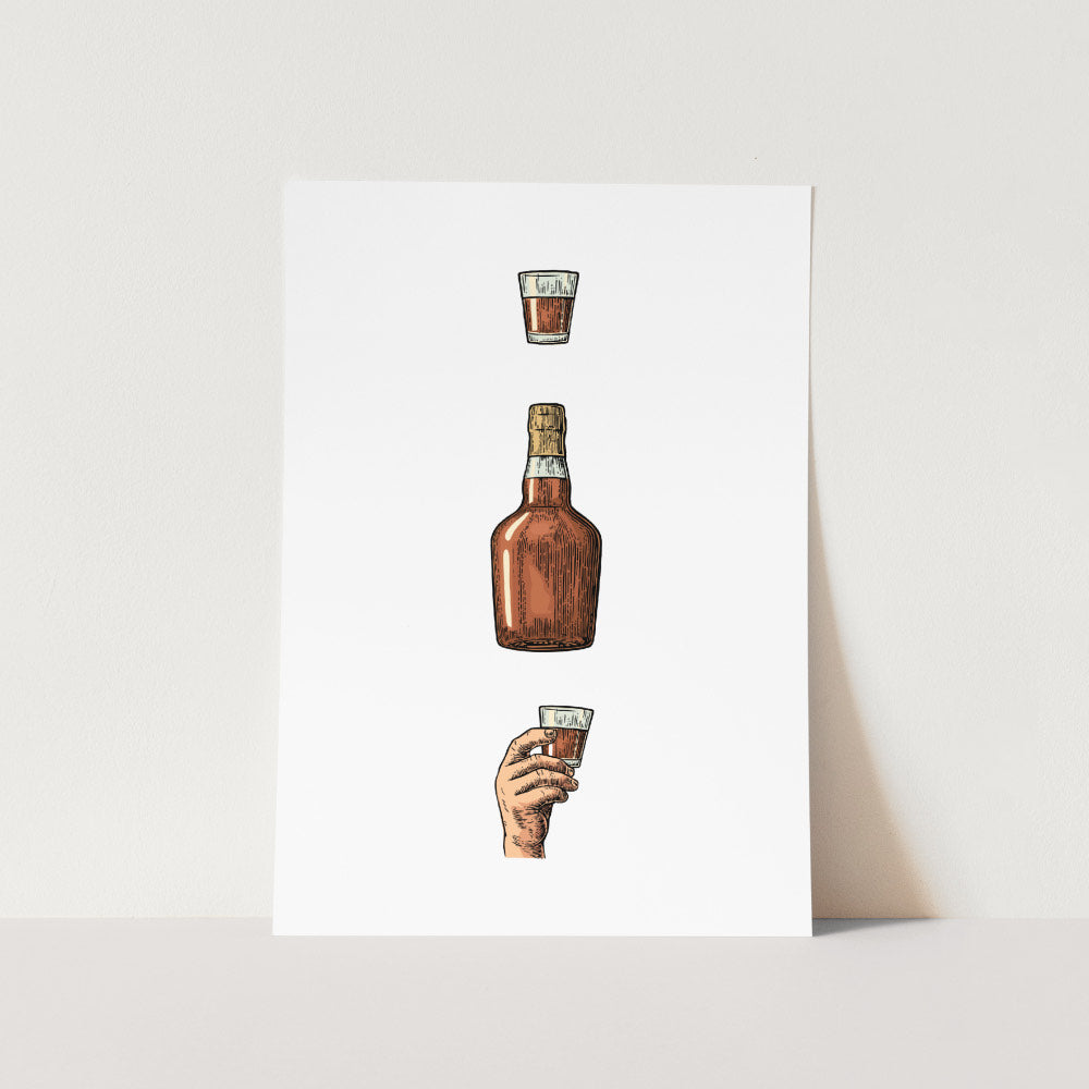 Rum Illustration Art Print