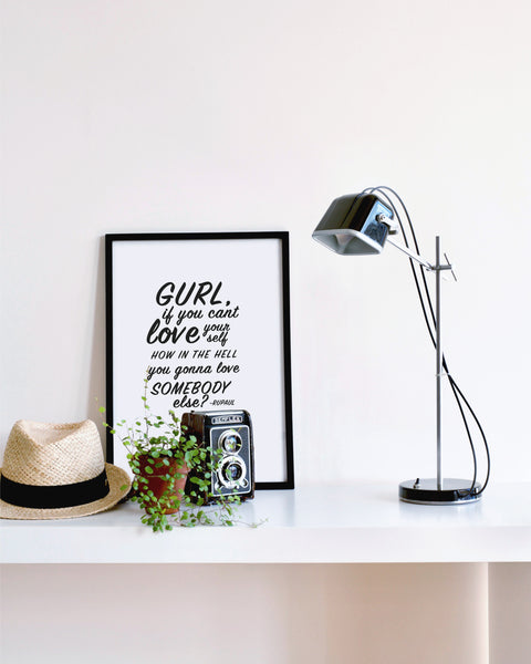 RuPaul Text Art Print