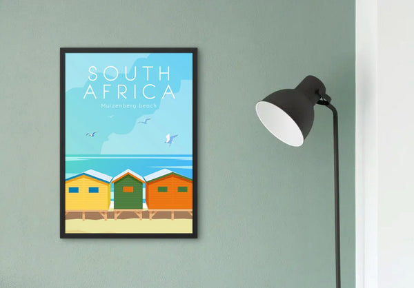 Muizenberg South Africa Travel Art Print
