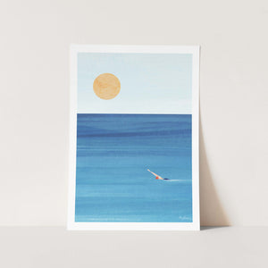Sea Swim by Henry Art Print
