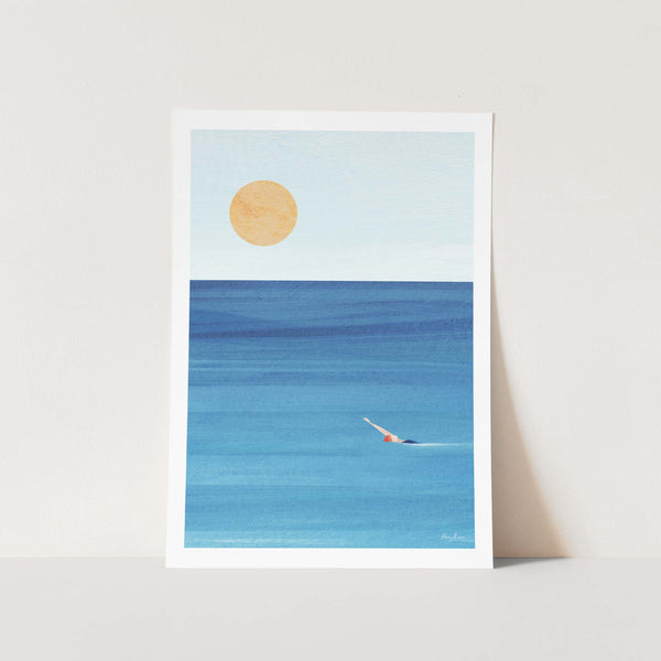 Sea Swim by Henry Art Print