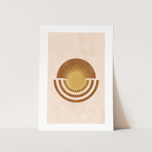 Semi-circle Sun Art Print