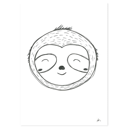Sloth by Lor Art Print