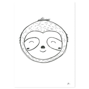 Sloth by Lor Art Print