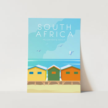 Muizenberg South Africa Travel Art Print