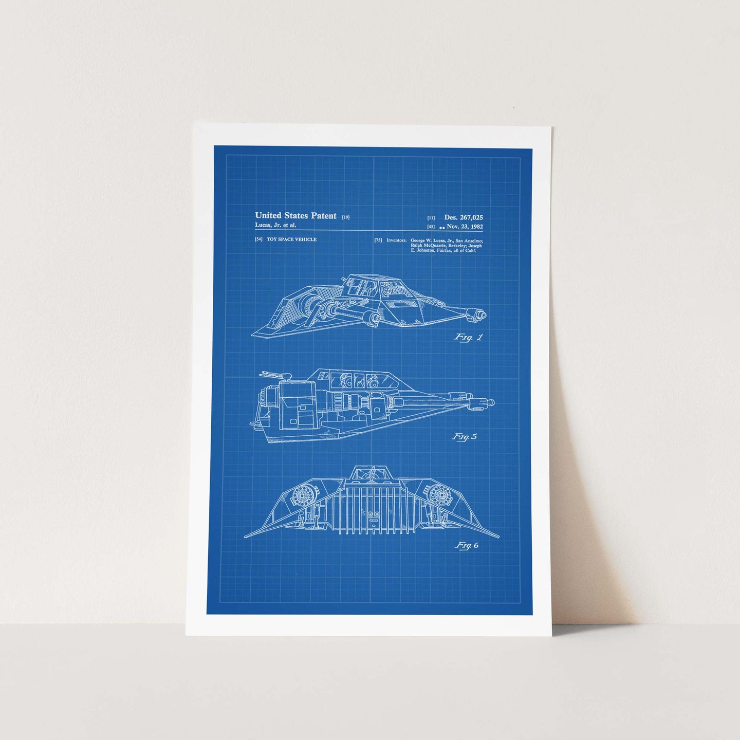 Star Wars Snowspeeder Patent Art Print