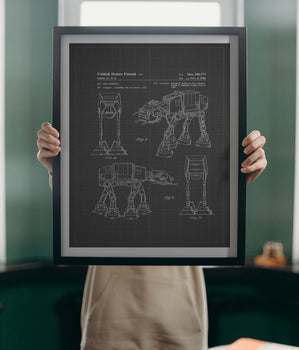 Star Wars Walker Patent Art Print