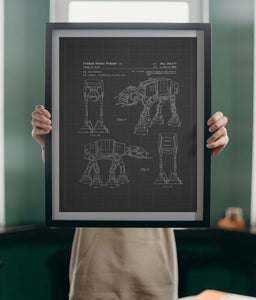 Star Wars Walker Patent Art Print