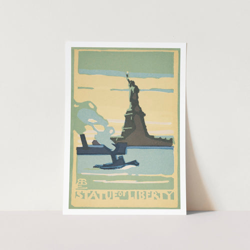 Statue of Liberty Postcard Art Print