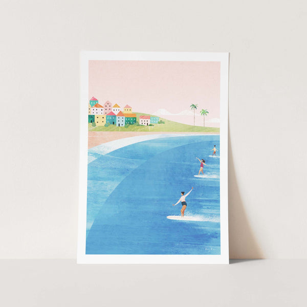 Surf Beach by Henry Art Print
