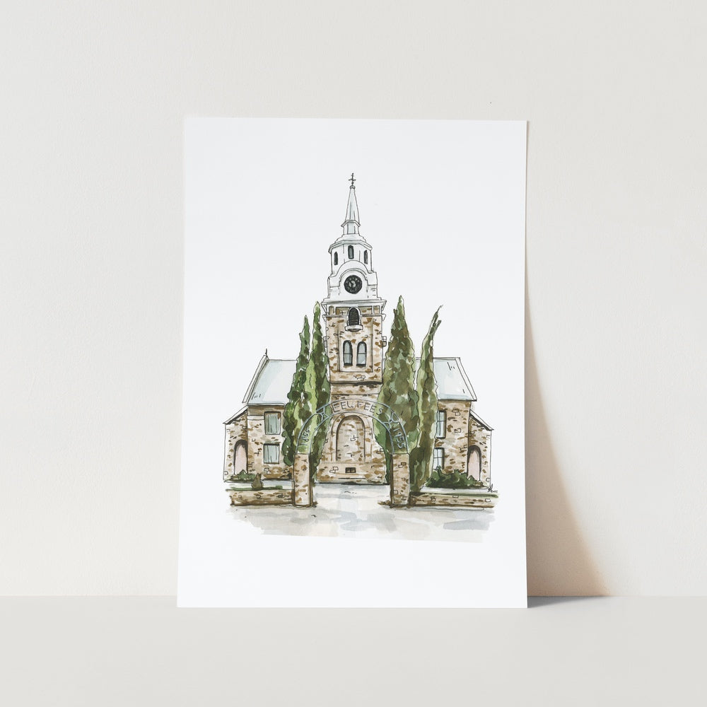 Sutherland se Kerk by Mareli Art Print