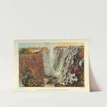 Load image into Gallery viewer, The Falls from the East End of the Chasm to Garden Island Victoria Falls Art Print