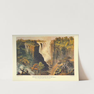 The Falls from the Western End of the Chasm Victoria Falls Art Print