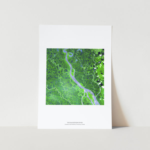 The Mackenzie River Canada Aerial Art Print