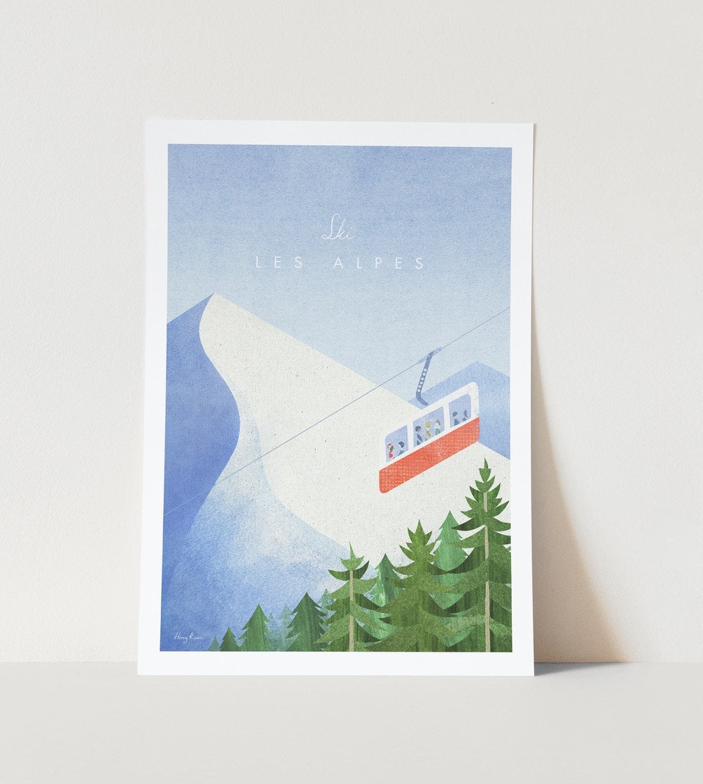 The Alps Art Poster