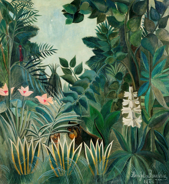 The Equatorial Jungle Henri Rousseau Art Print