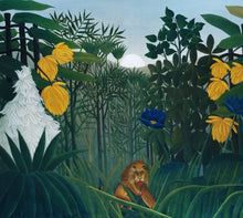 Load image into Gallery viewer, The Repast of the Lion Henri Rousseau Art Print