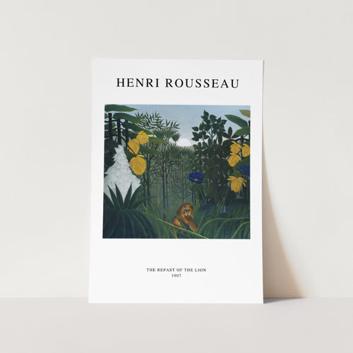 The Repast of the Lion Henri Rousseau Art Print