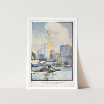 The Woolworth Building from the Ferry Art Print