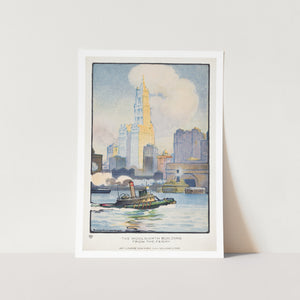 The Woolworth Building from the Ferry Art Print
