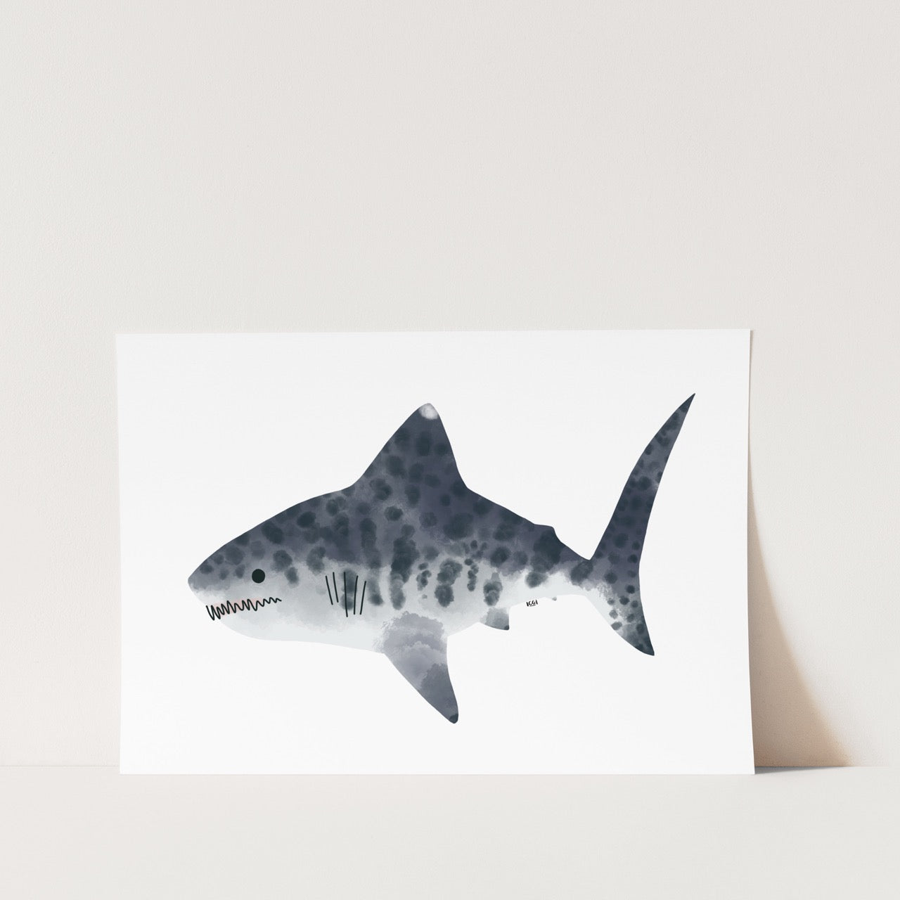 Tiger Shark by Curious Nonsense Art Print