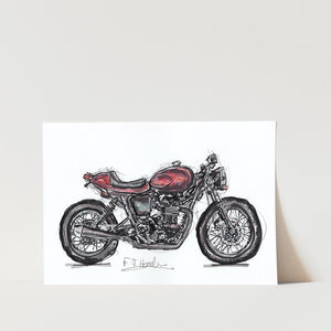Triumph Bonneville Motorbike Art Print