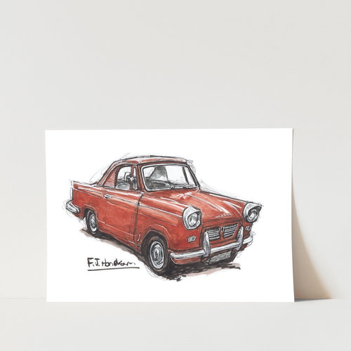 Triumph Herald Car Art Print