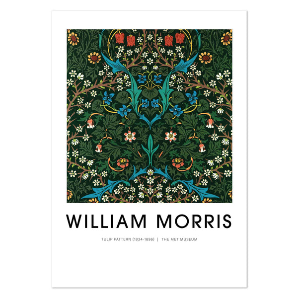 Tulip Pattern by William Morris Art Print