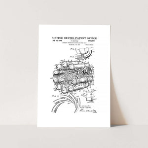 Aircraft Propulsion System Patent Art Print