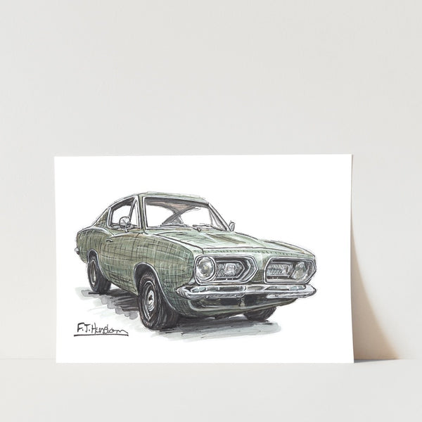 Valiant Barracuda Car Art Print