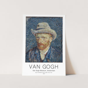 Van Gogh Self Portrait with a Felt Hat Art Print