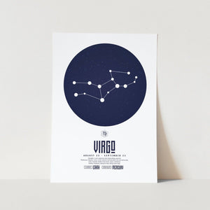 Virgo Star Sign Art Print